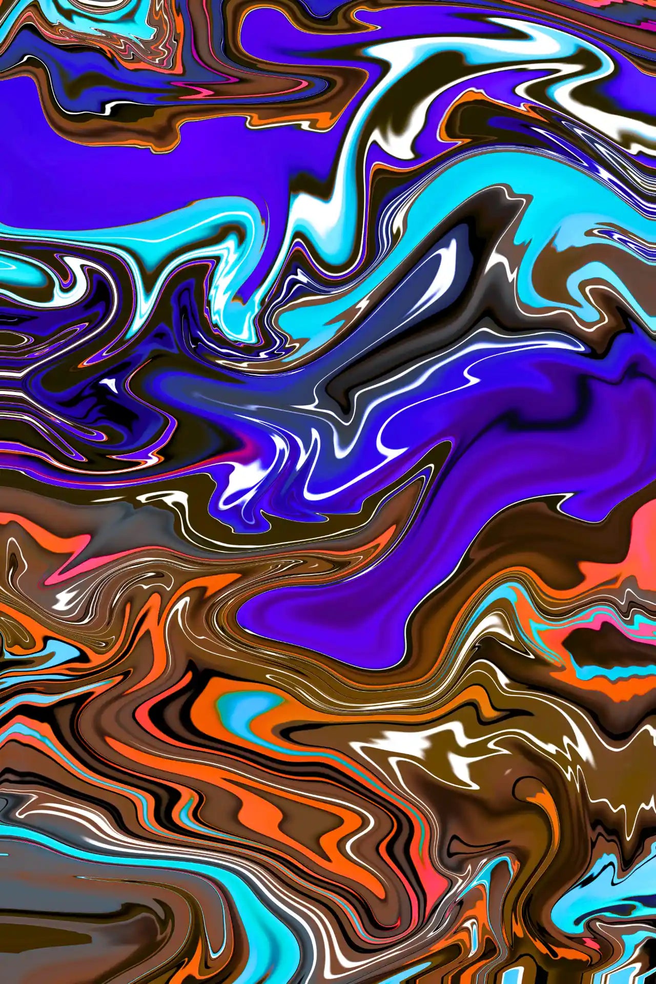 Abstract colorful swirl pattern