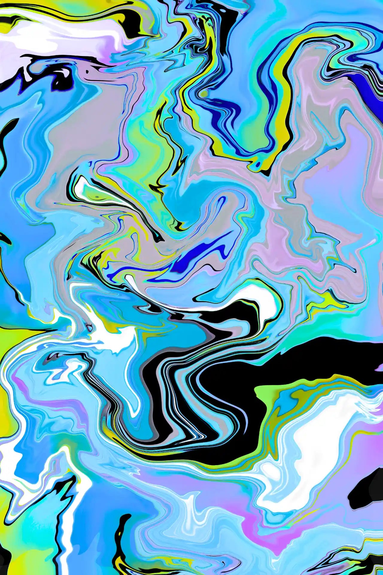 Abstract colorful swirl pattern