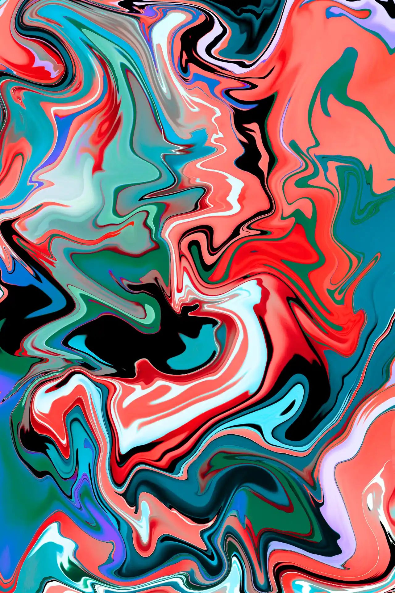 Abstract colorful swirl pattern