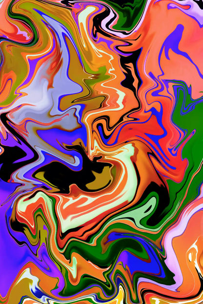 Abstract colorful swirl pattern