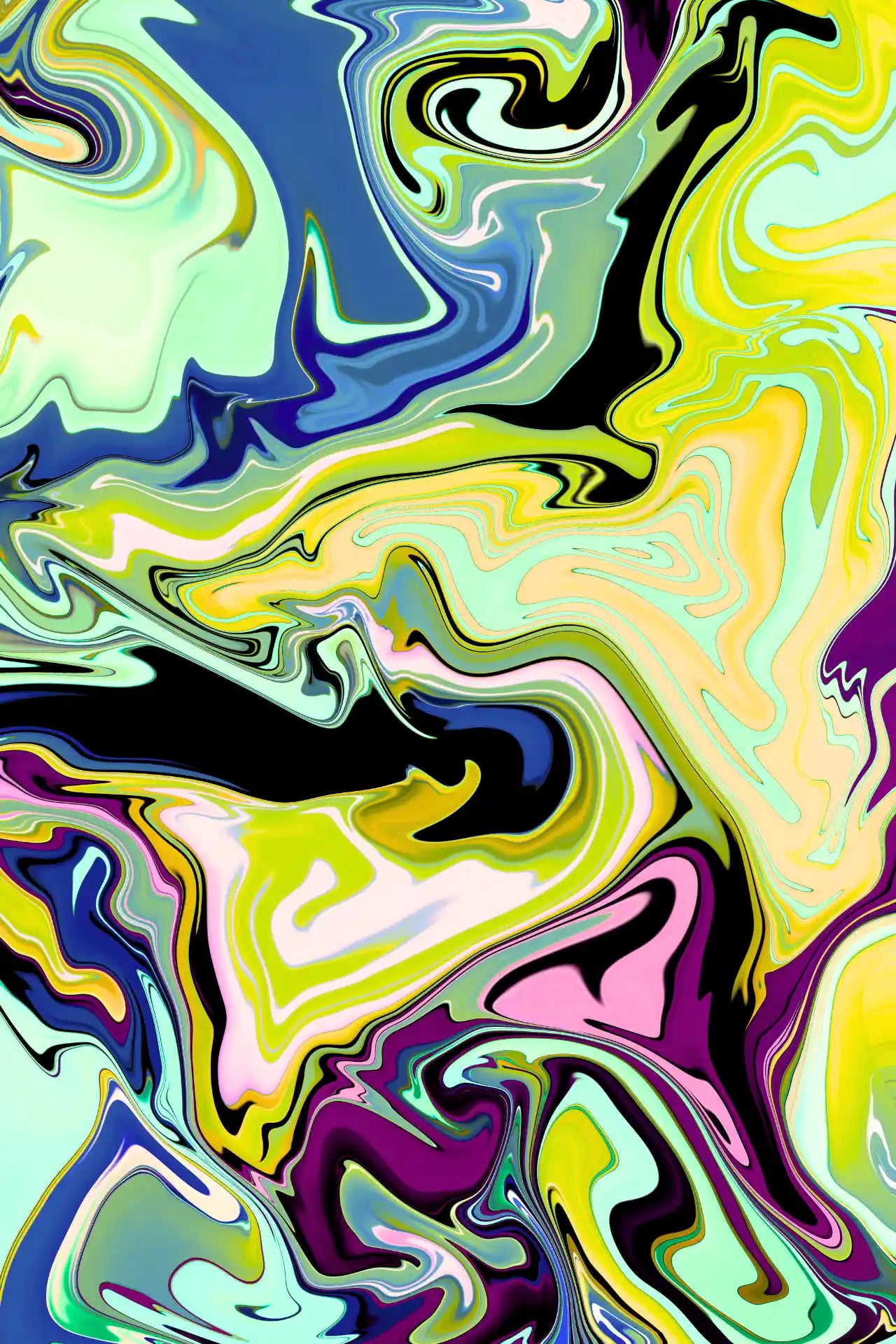 Abstract colorful swirl pattern