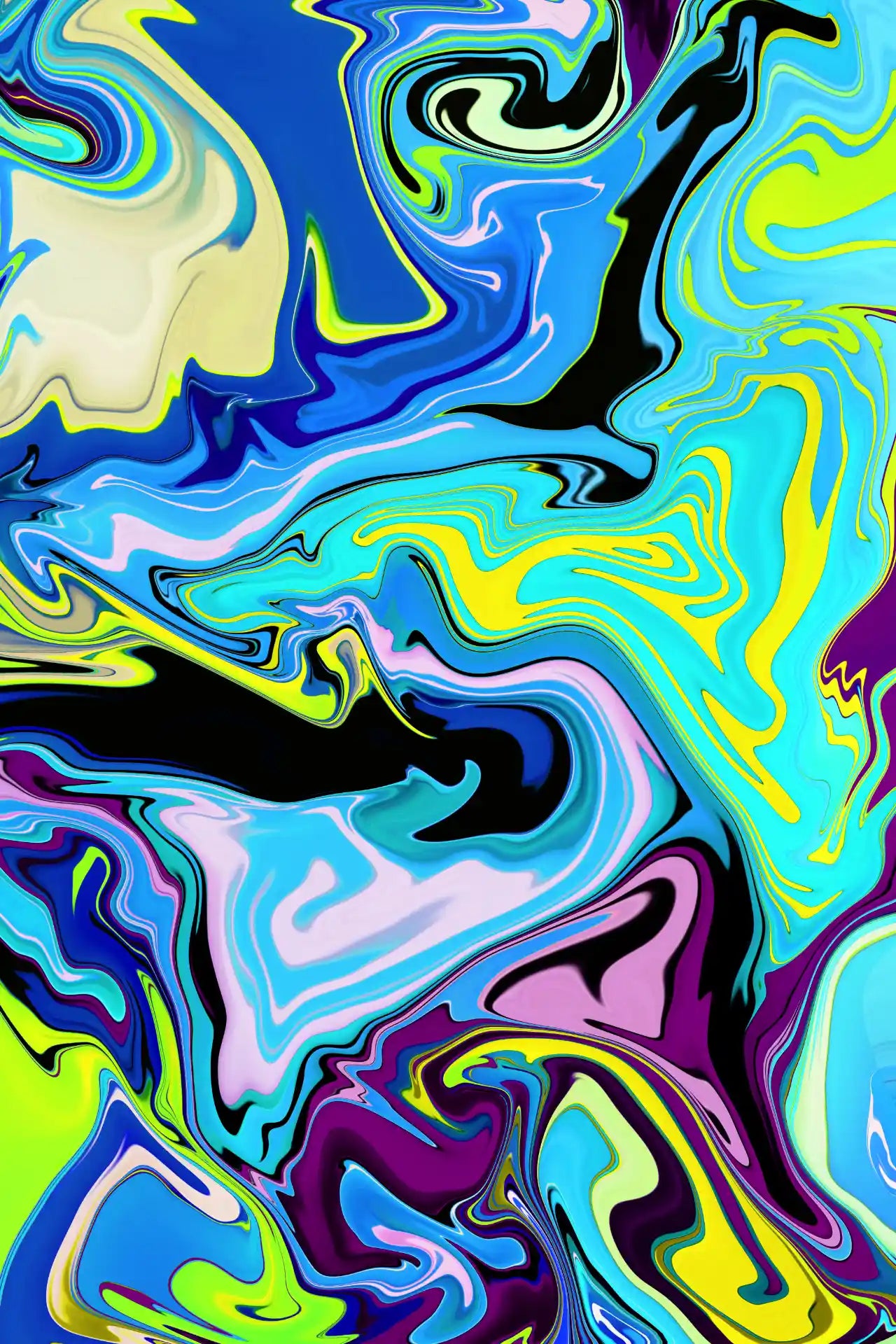Abstract colorful swirl pattern