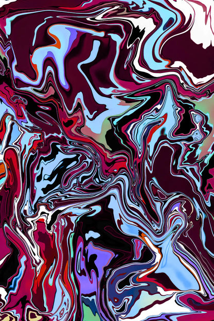 Abstract multicolored swirl pattern