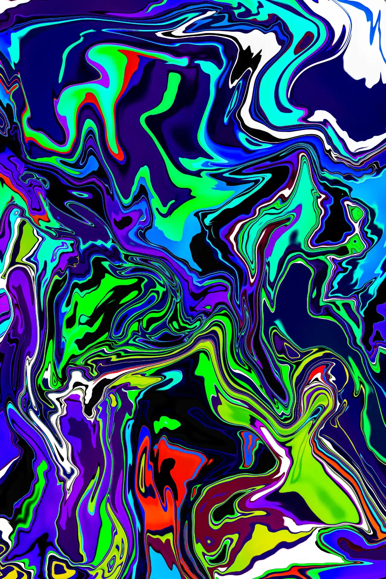 Abstract colorful swirl pattern