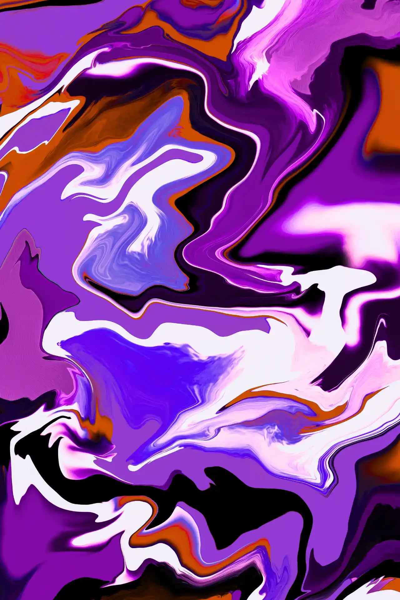 Abstract artwork with swirling colors on a dark background