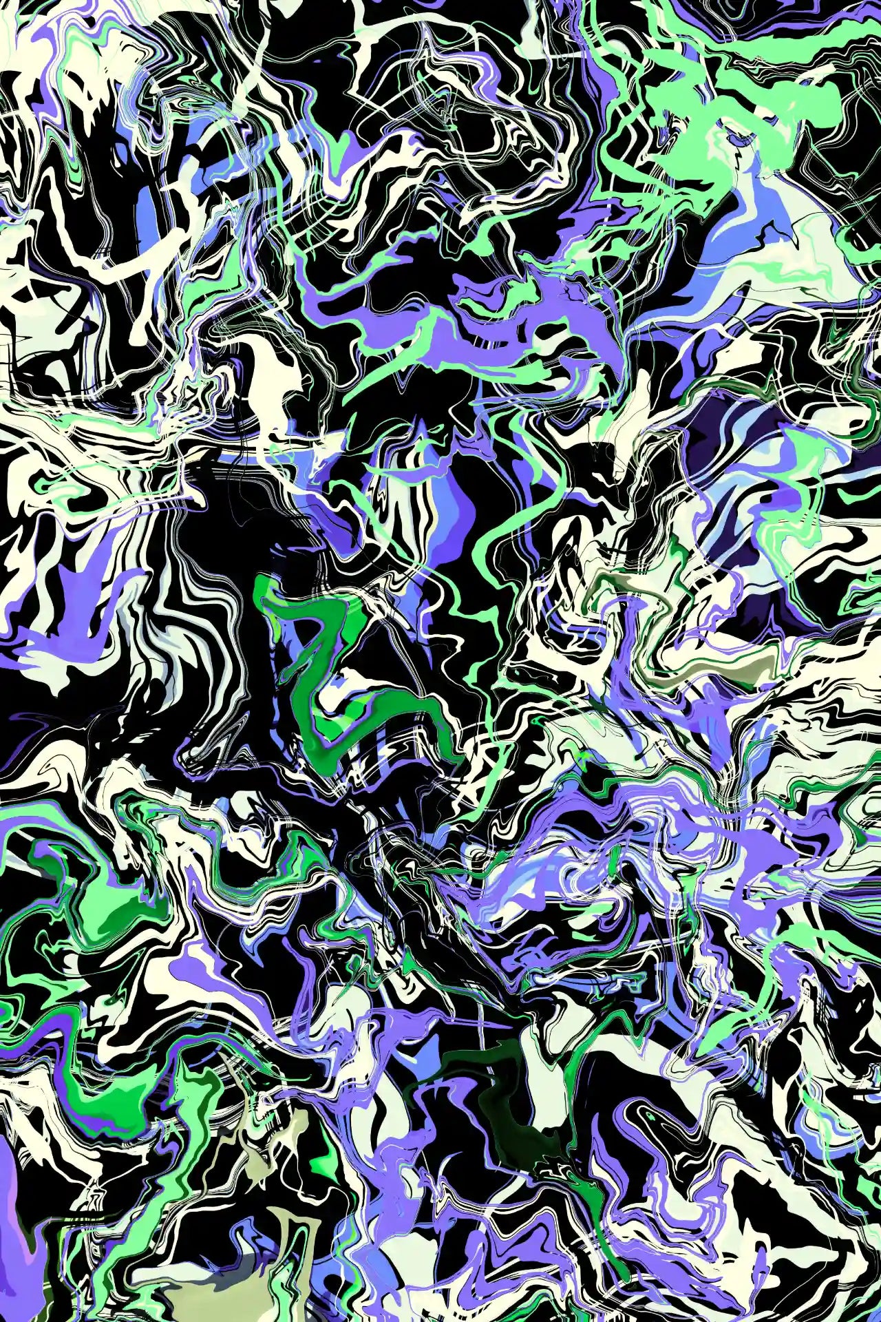 Abstract pattern with multicolors on a black background