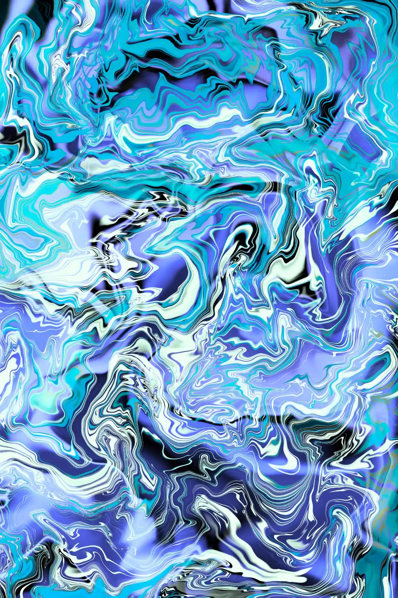Abstract blue and white pattern
