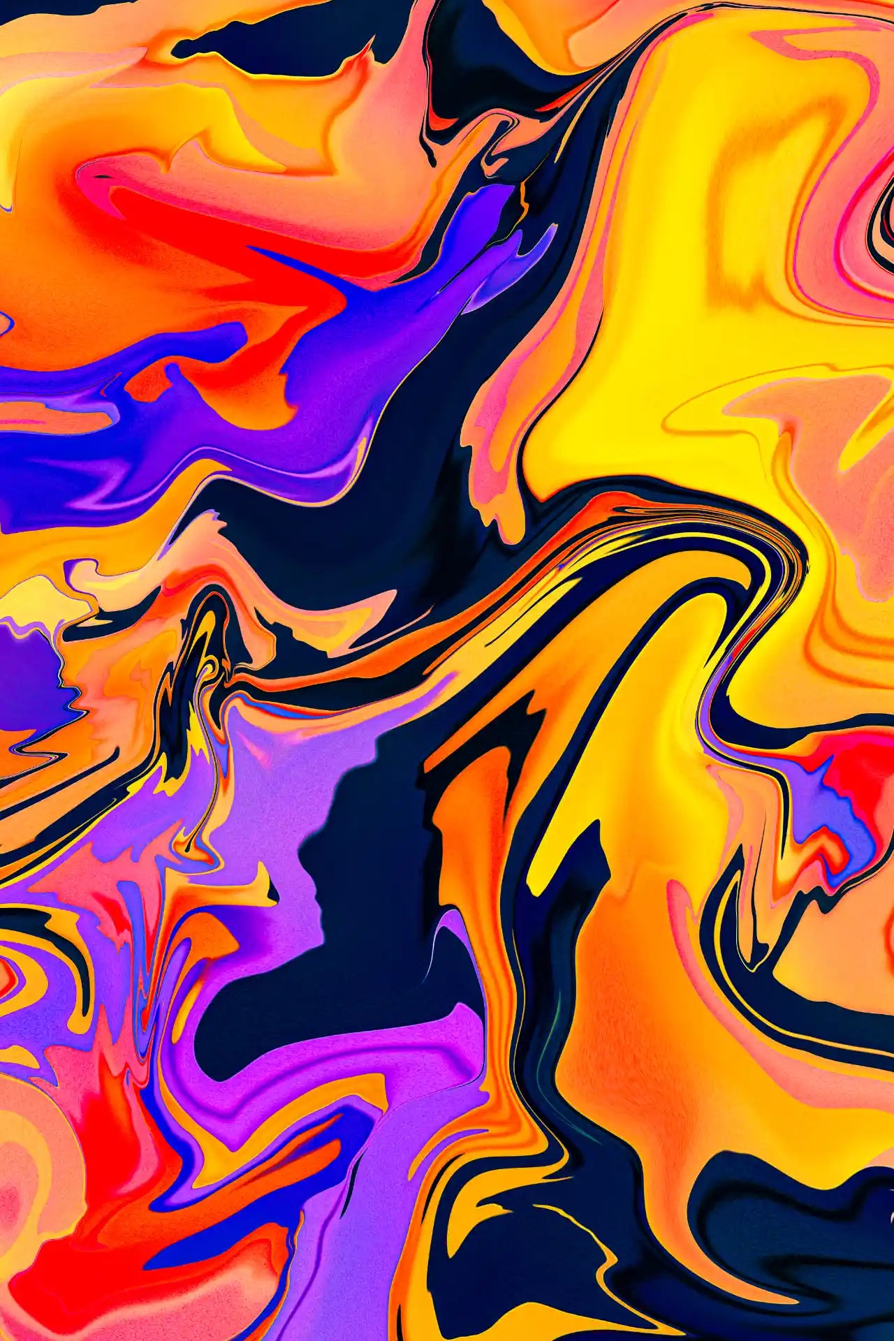 Abstract colorful swirl pattern