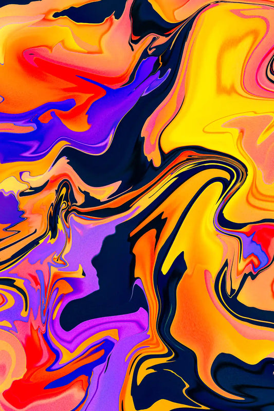Abstract colorful swirl pattern