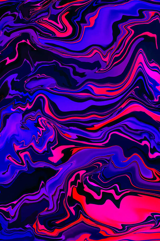 Abstract colorful pattern with swirling colors on a dark background